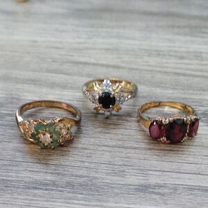 Elegant Gold and Silver Women's Ring Set